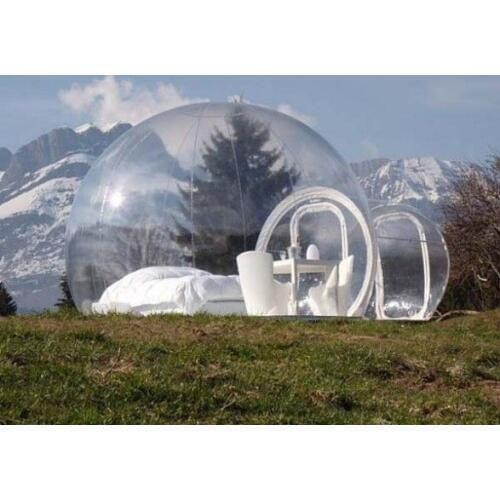 Transparent Outdoor Camping Inflatable Clear Bubble Tent Free shipping With air pump