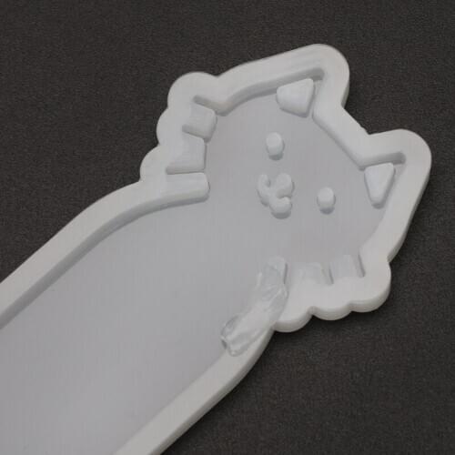 Silicone Mold DIY Bookmark Cute Pet Mirror Crafts Jewelry Making Epoxy Resin MXME