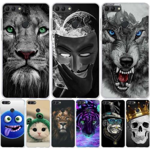 Silicone phone Case For huawei Y9 2018 cases Coque etui bumper shell soft TPU Phone Back cover full 360 Protective
