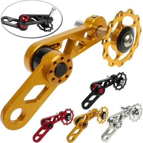 Folding Aluminum Mtb Bicycle Guide Wheel Cycling Derailleur Chain Tensioner With Sprocket Bike Chain Tensioner For Cycling