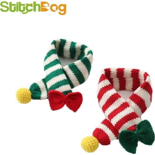Pet supplies autumn and winter new custom handmade woolen pet warm scarf dog clothes