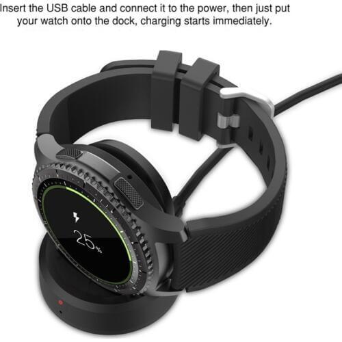 Charger For Samsung Gear S3 Portable Wireless Charging Dock Magnetic Cradle Classic Frontier Smart Watch Charger