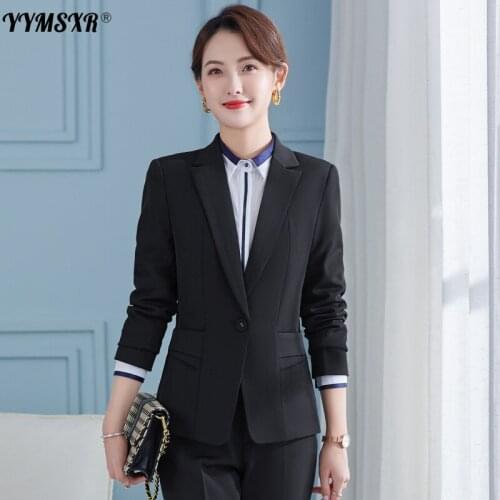 90 Kg Plus Size Womens High-quality Professional Suit 2021 New Autumn and Winter Fashion Temperament Jacket Business Overalls