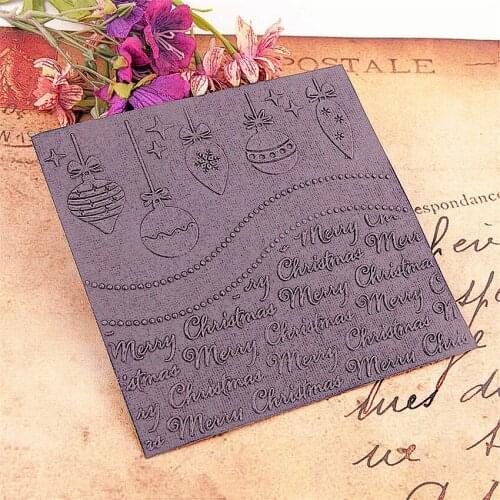 15x15cm Easter lights Embossing folders Plastic bump Scrapbooking DIY Template Fondant indentation Cake Photo Album Card Make