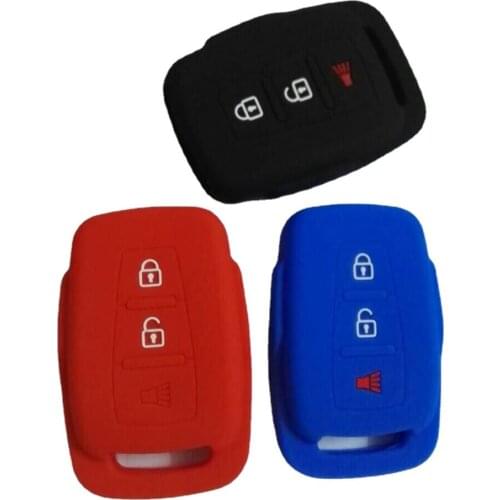 3Button Soft Rubber Skin Protecting Bag For PROTON EXORA Silicone Remote Car Key Cover Case 1PC