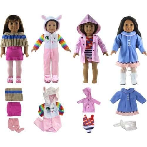 New 4 Set of Doll Clothes for 18inch American Doll Princess Dress Fashion Lovely Clothes A1