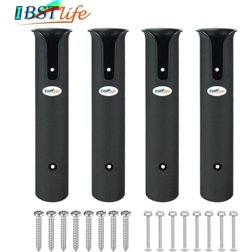 4PCS Nylon Fishing Rod Portable Lightweight Fishing Rod Spinning Accessories Durable Pole Tube Mount Bracket Socket Rack Holder