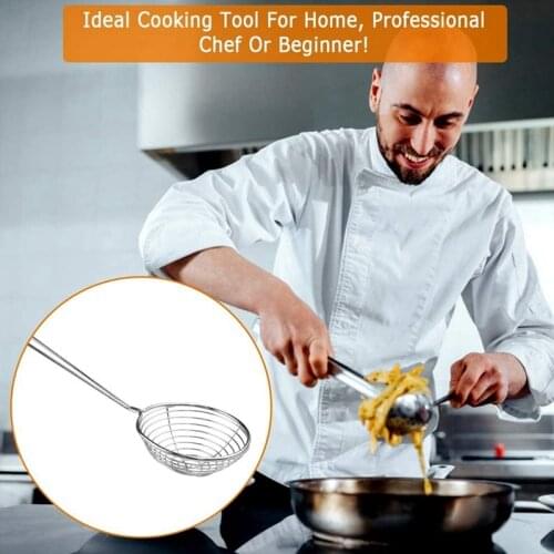 8 Pieces Stainless Steel Spider Strainer Spoon Small Wire Skimmer Colander for Hot Pot Tortellini and Meatball