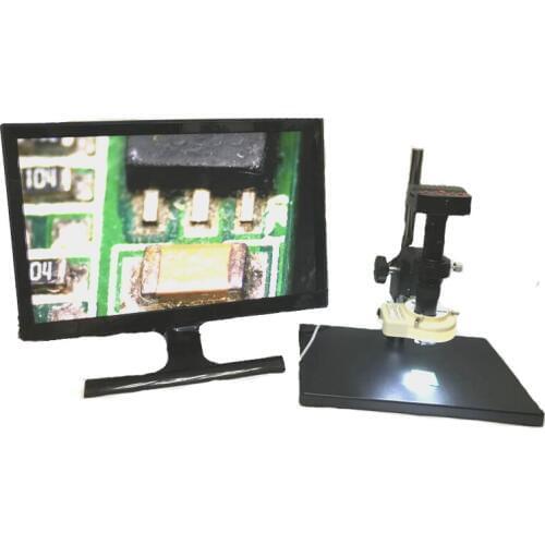 16MP HDMI USB digital Industrial Microscope Camera Magnifier +3D Adjustable 180X Magnification Zoom C-mount Lens 4.5X Adapter