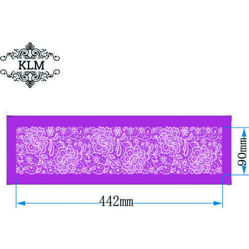 Chrysanthemum flower cake edge decoration tool Mesh Stencil Sugarcraft Cake mould