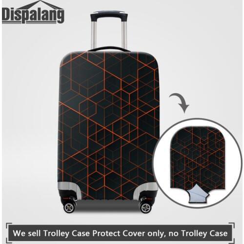 Dispalang Dust-proof Suitcase Protective Cover Geometric Travel Bag Cover Elastic Trolly Luggage Cover Travel Accessories