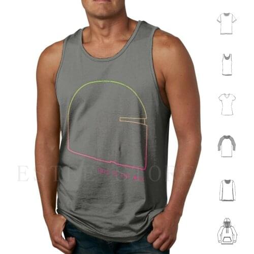 This Is The Way Tank Tops Vest Sleeveless The This Is The Way Boba Fett Helmet Outrun Sci Fi Retro Distressed Vintage