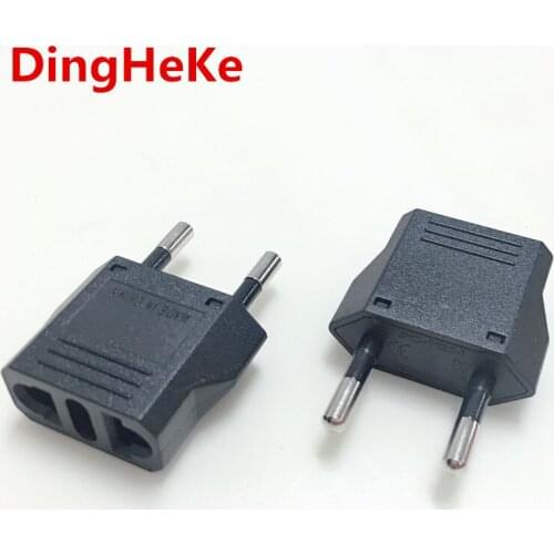 EU European KR German Power Adapter US To EU KR Euro Germany Travel Plug Adapters AC Power Cord Outlet Converter Charger Socket