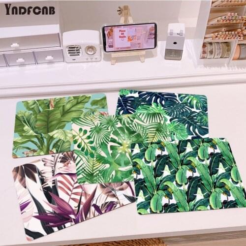 YNDFCNB Cool New banana Tree Green Leaves Keyboard Gaming MousePads Top Selling Wholesale Gaming Pad mouse
