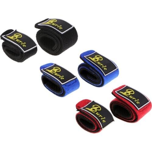 2pcs Neoprene Fishing Rod Band Ties Strap Holder Elastic Anti-Slip Pole Fixing Belt Fishing Tools