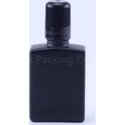 30ml matt black roll on perfume bottle, 30cc amber essential oil rollon bottle, small glass roller container
