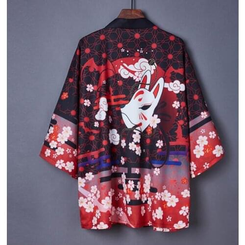 Fashion Student Sun-proof Coat Japanese Summer Kimono Cardigan Kimono Woman Man Loose Thin Outer Garment