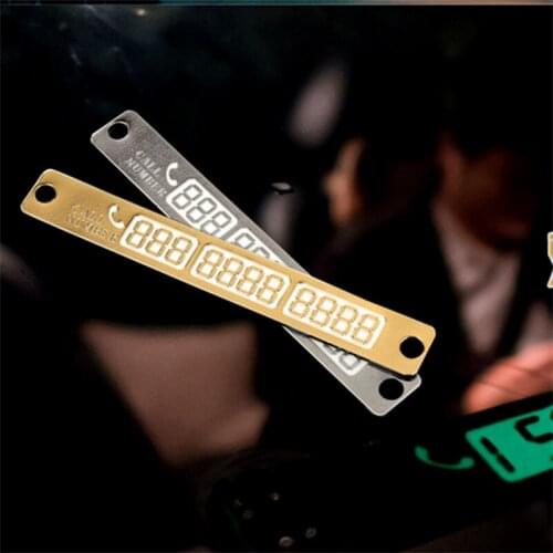Car Styling Phone Number Card Sticker Night Luminous Temporary Car Parking Card Plate Suckers Telephone Number Card Car Sticker