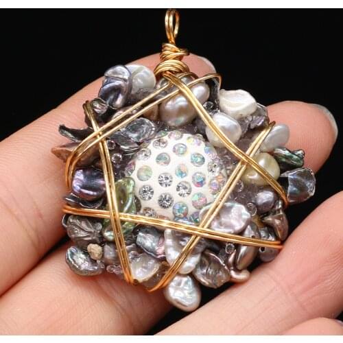 New Style Fashion Pendant Natural Freshwater Pearl Irregular Winding For Jewelry Making DIY Necklace Bracelet Accessory