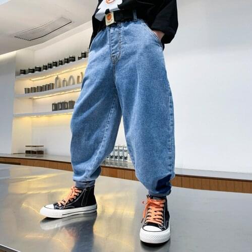 Charming Baby Spring Autumn Jeans Pants For Boys Children Kids Trousers Clothing Teenagers Gift Home Outdoor High Quality