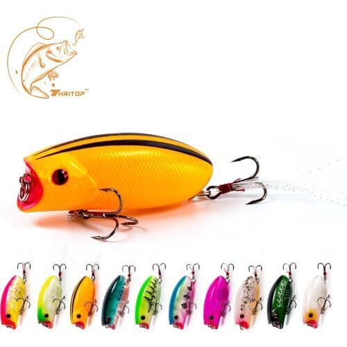 Thritop New Lifelike Crank Baits 55mm 10.4g TP004 10 Different Colors for Choose Crank Fishing Lure Professional Fishing Tool