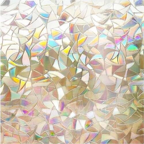 Custom Size Lattice Static Cling Translucent Self-adhesive Glass Film Vinyl Frosted Geometry Window Film Privacy Raamfolie