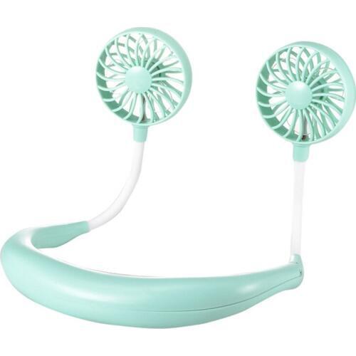 Neckband Double Fan Mini USB Portable Handsfree Sports Fan for Outdoor