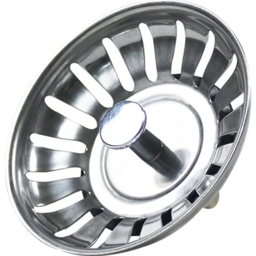 Stainless Steel Kitchen Sink Strainer Stopper Waste Plug Sink Filter Deodorization Type Basin Sink Drain kitchen Accessories