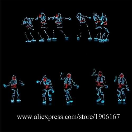 LED Suits Luminous Costumes Illuminated Glowing Hooded Men EL Clothes Cold Strip Dance Fashion Talent Show LED Light Clothing