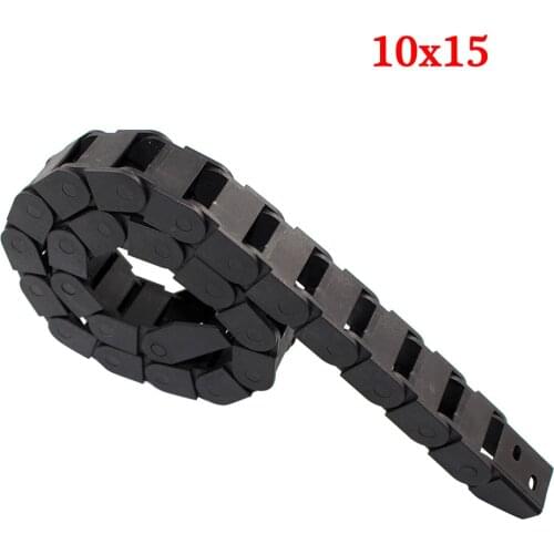 Drag chain 10*15mm L550mm Cable Drag Chain Wire Carrier with End Connectors for CNC Router Machine Tools 10 x 15mm 550MM