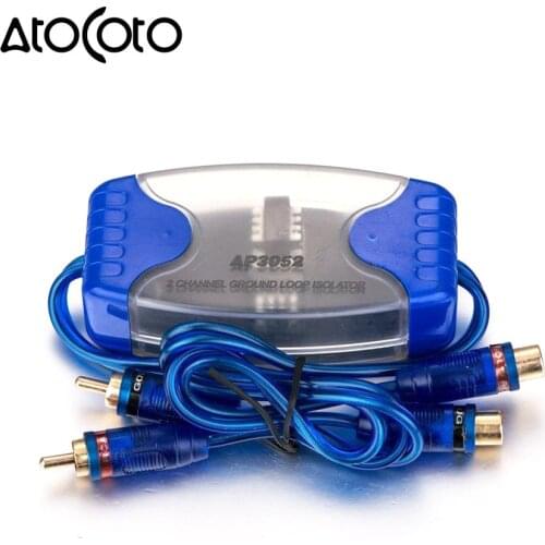 Universal 2-Channel RCA Audio Noise Filter Suppressor Ground Loop Isolator Car Stereo 50W