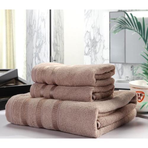 2019 New 100% Bamboo Bath Beach Hand Brand Towels Set for Adults 1PC 70*140CM Bathroom 2PCS 34*76CM Face Towels