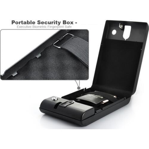 235*160*40 New Portable Security Box Pistol Safes Cash Jewelry Passport Safe Box With Password Lock Steel Plate