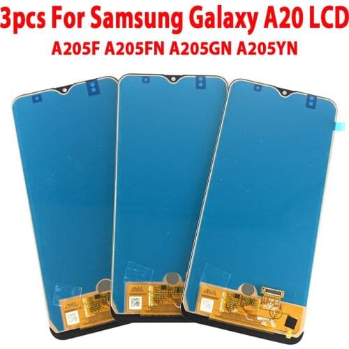 3 Pieces/lot TFT Incell For Samsung Galaxy A20 A205 A205FN Touch Screen Digitizer LCD Display For Samsung A205F A205W LCD A20