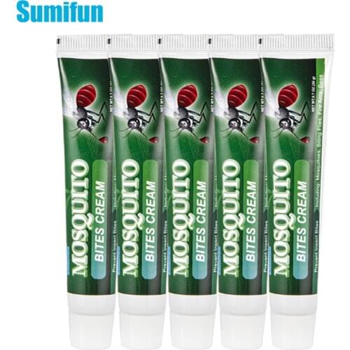 5pcs Sumifun Mint Mosquito Repellent Ointment Prevent Insect Bites Cooling Cream Skin Anti Itching Summer Medical Plaster
