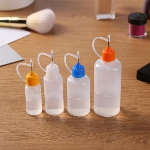5 Bottles/lot Needle Tip Bottles Empty Applicator Bottles for DIY Crafts Fill with Paint Glue Craft Supplies