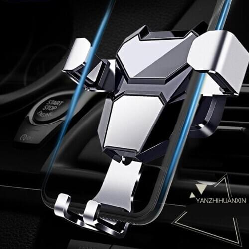 Car Phone Holder For Smartphone Gravity Bracket Universal For Phone In Car Air Vent Mount Stand No Magnetic Mobile Holder