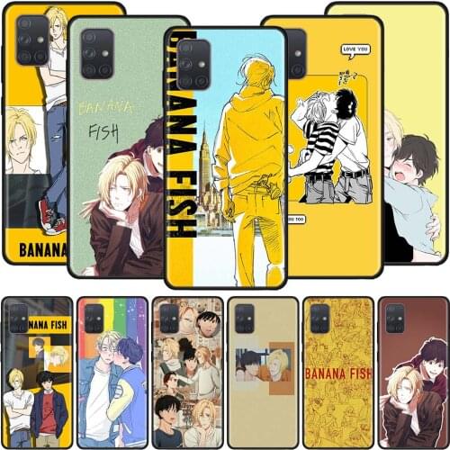 Anime Banana Fish Friend Case for Samsung Galaxy A50 A70 A70s A50s A40 A30 A20e A20s A10e A10 Black Soft Mobile Phone Coque Bags