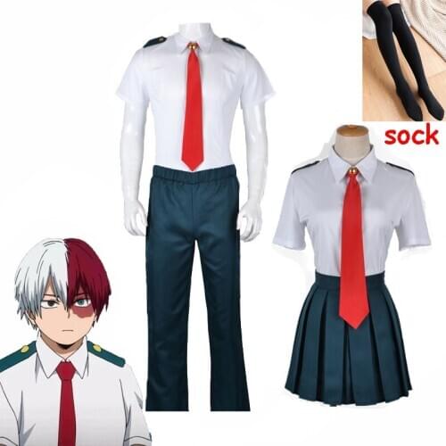 Boku no Hero Academia My Hero Academia Summer and Winter Uniform Midoriya Izuku Bakugou Katsuki Ochaco Uraraka Cosplay Costume