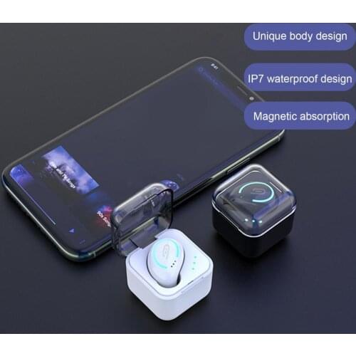 M-B8 Single Ear Wireless Headphones Bluetooth Headphone Sport Ear Buds Earphone with Charging Box Earbuds for Phone