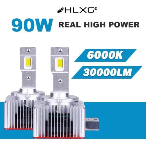 D5S D8S D1S D1R D2S D2R D3S D3R D4S D4R Mini 1:1 Canbus 6500K White Car Headlight Bulb 90W 20000LM Auto Light LED Update Kit