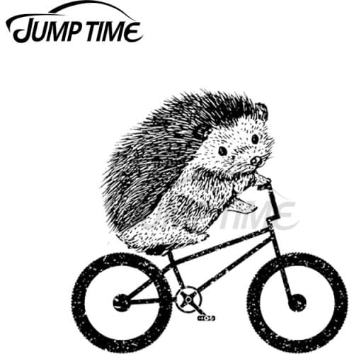 JumpTime 13 x 7.8cm For Hedgehog BMX Personality ATV Decal Windows Car Assessoires Stickers Trunk Sunscreen Occlusion Scratch
