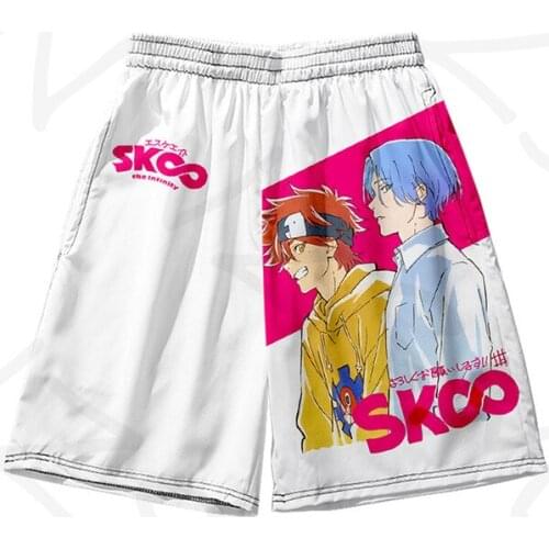 2021 SK∞ The new SK8 the Infinity Mens shorts five-point pants beach pants cartoon cartoon casual pants
