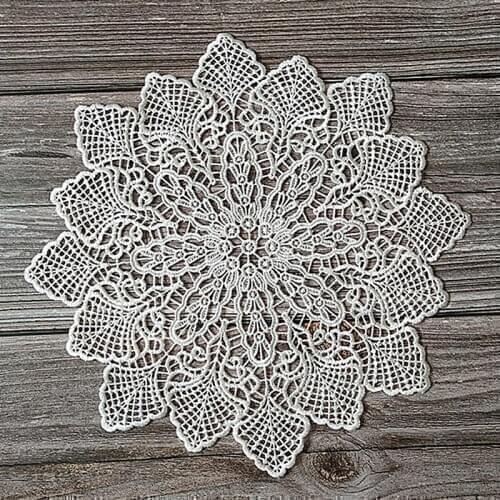 New 2020 Lace Placemat Cup Coaster Mug Kitchen Wedding Table Place Mat Cloth Lace Crochet Tea Coffee Doily Handmade Pad