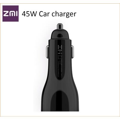 Original ZMI CarCharger 1A1C USB-C total 45W Compatible QC PD SuperCharge Fast Charging For Xiaomi Huawei iphone max Samsung