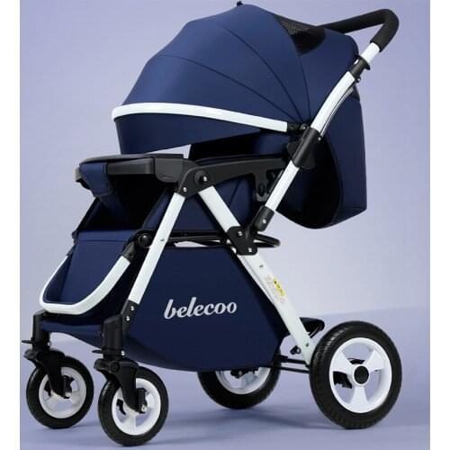 Portable Baby Stroller Folding Travel Pram Can Sit Recline Baby Carriage Anti-vibration Newborn Infant Stroller for 0~3Y