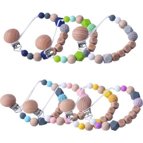 Baby Care Universal Holder Leash For Pacifiers Nipples Clip Chain Infant Child Soother Beaded Chains Teethers Eco-friendly