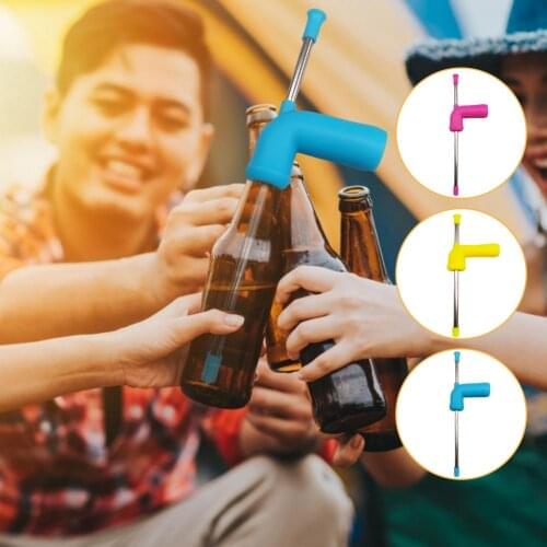 Silicone Beer Snorkel Double Beer Snorkel Straw Wine Dispenser Funnel Beer Long Drinker For Festivals Party Bar Drinking Tool