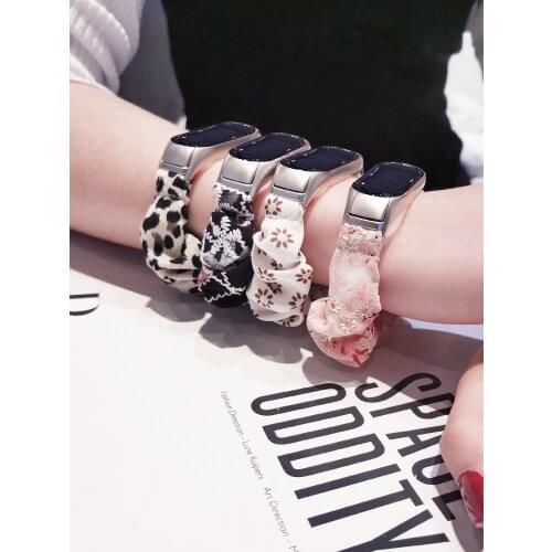 Smart Bracelet Replacement Wristband For Xiaomi Mi Band 5 NFC Fashion Flower Print Bracelet Strap Watchband For Mi Band 3/4