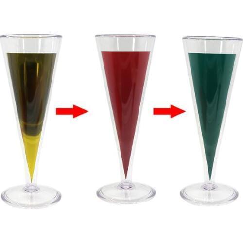 Glass Color Change Chameleon Champagne Magic Tricks Liquid Color Change Magia Magician Stage Party Bar Gimmick Comedy Mentalism